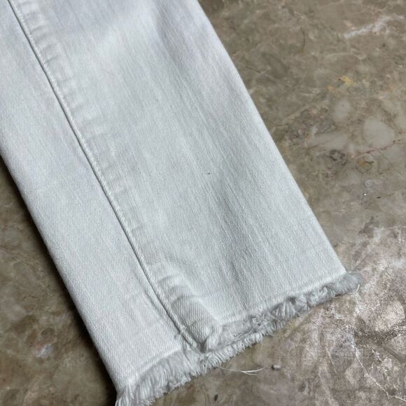𝅺frame Le Skinny de Jeanne white distressed Crop size 26 - Picture 10 of 16